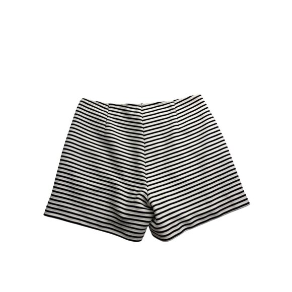 Cynthia Rowley Womens Striped Shorts Size 2 Black White - Picture 2 of 4